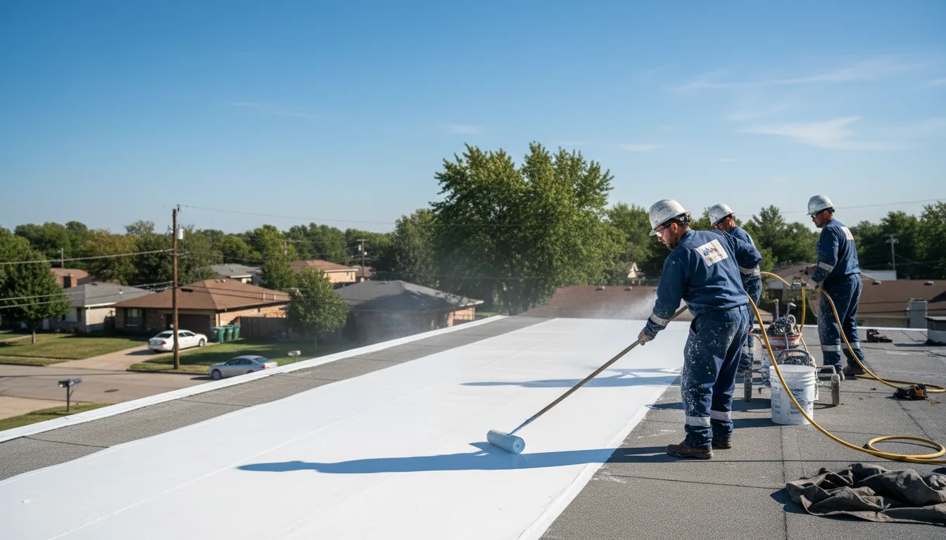 Commercial roof coating in Highland, MI near me